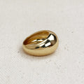 18k Gold Filled Polished Dome Ring by Mondsee Jewelry