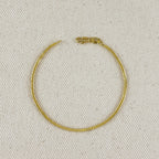 Mondsee 18k Gold Filled 2mm Square Rope Chain Bracelet | 18k Gold Filled Jewelry