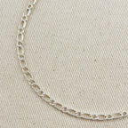 Sterling Silver Figaro 1x1 Chain 3.9mm