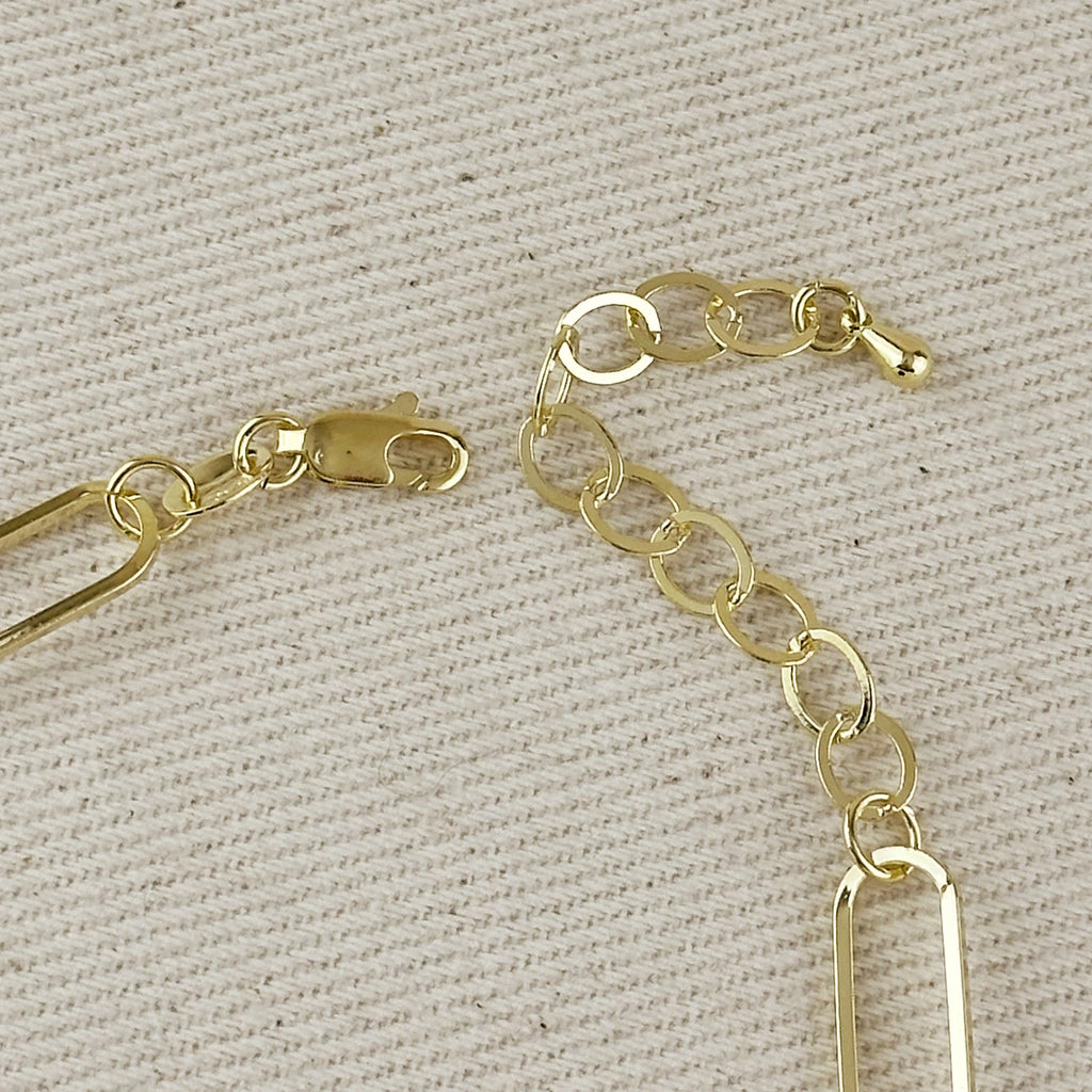 Mondsee 18K Gold Filled Oversized Paperclip Bracelet | 18k Gold Filled Jewelry