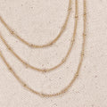 Mondsee 18k Gold Filled 1mm Satellite Chain | 18k Gold Filled Jewelry