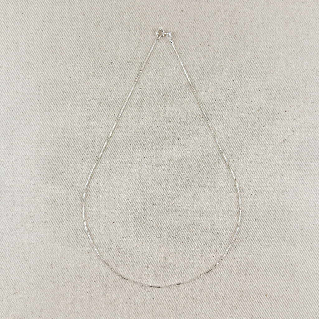 Sterling Silver Box Chain 0.6mm