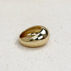 18k Gold Filled Polished Dome Ring, view 5
