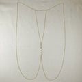 Mondsee 18k Gold Filled Body Chain With Bezel CZ Stones | 18k Gold Filled Jewelry