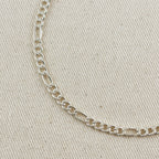 Mondsee Sterling Silver Figaro 5x1 Chain 4.8mm | Sterling Silver Jewelry