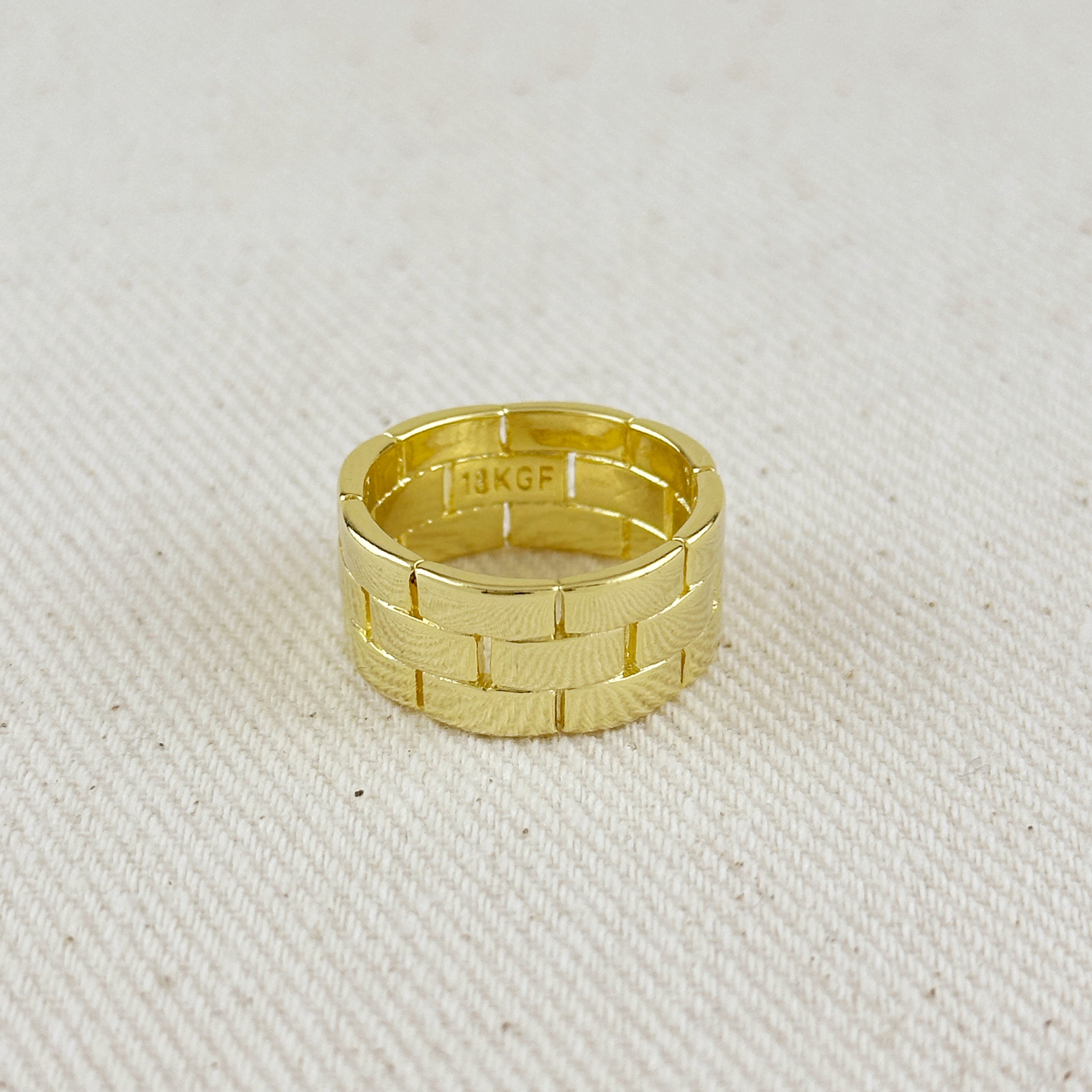 Mondsee 18K Gold Filled 9mm Watch Band Ring | 18k Gold Filled Jewelry