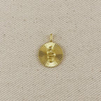 18k Gold Filled Snake Serpent Pendant Featuring Spoke Design