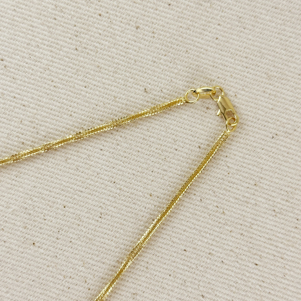 Mondsee 18k Gold Filled 2mm Square Rope Chain | 18k Gold Filled Jewelry