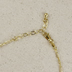 Mondsee 18k Gold Filled Paperclip Chain with Bezel CZ Drops Anklet | 18k Gold Filled Jewelry