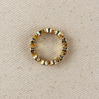 Mondsee 18k Gold Filled Colored CZ Wave Eternity Band Ring | 18k Gold Filled Jewelry