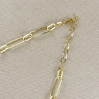 Mondsee 18k Gold Filled Oversized Paperclip Necklace | 18k Gold Filled Jewelry