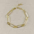 Mondsee 18K Gold Filled Oversized Paperclip Bracelet | 18k Gold Filled Jewelry