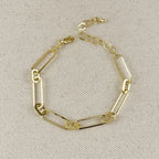Mondsee 18K Gold Filled Oversized Paperclip Bracelet | 18k Gold Filled Jewelry