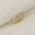 Mondsee 18K Gold Filled Bezel CZ Eternity Band Ring | 18k Gold Filled Jewelry
