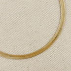 Mondsee 18k Gold Filled 4mm Herringbone Chain Anklet | 18k Gold Filled Jewelry
