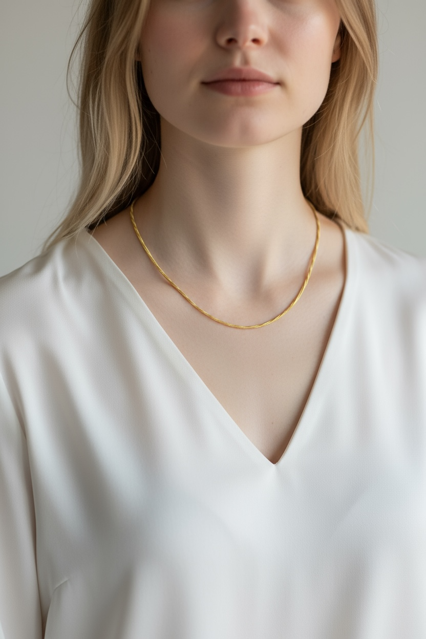 Mondsee 18k Gold Filled 2mm Square Rope Chain | 18k Gold Filled Jewelry
