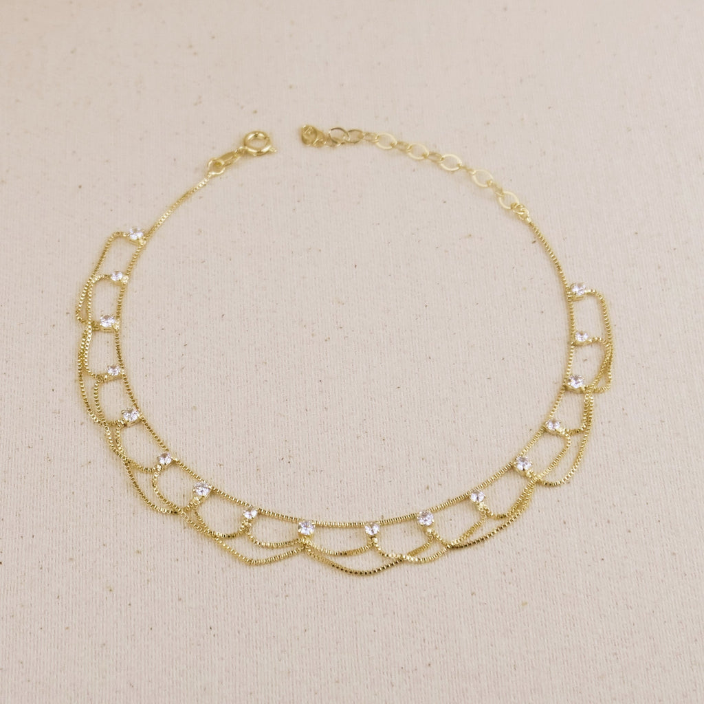 Mondsee 18k Gold Filled Bali Anklet | 18k Gold Filled Jewelry