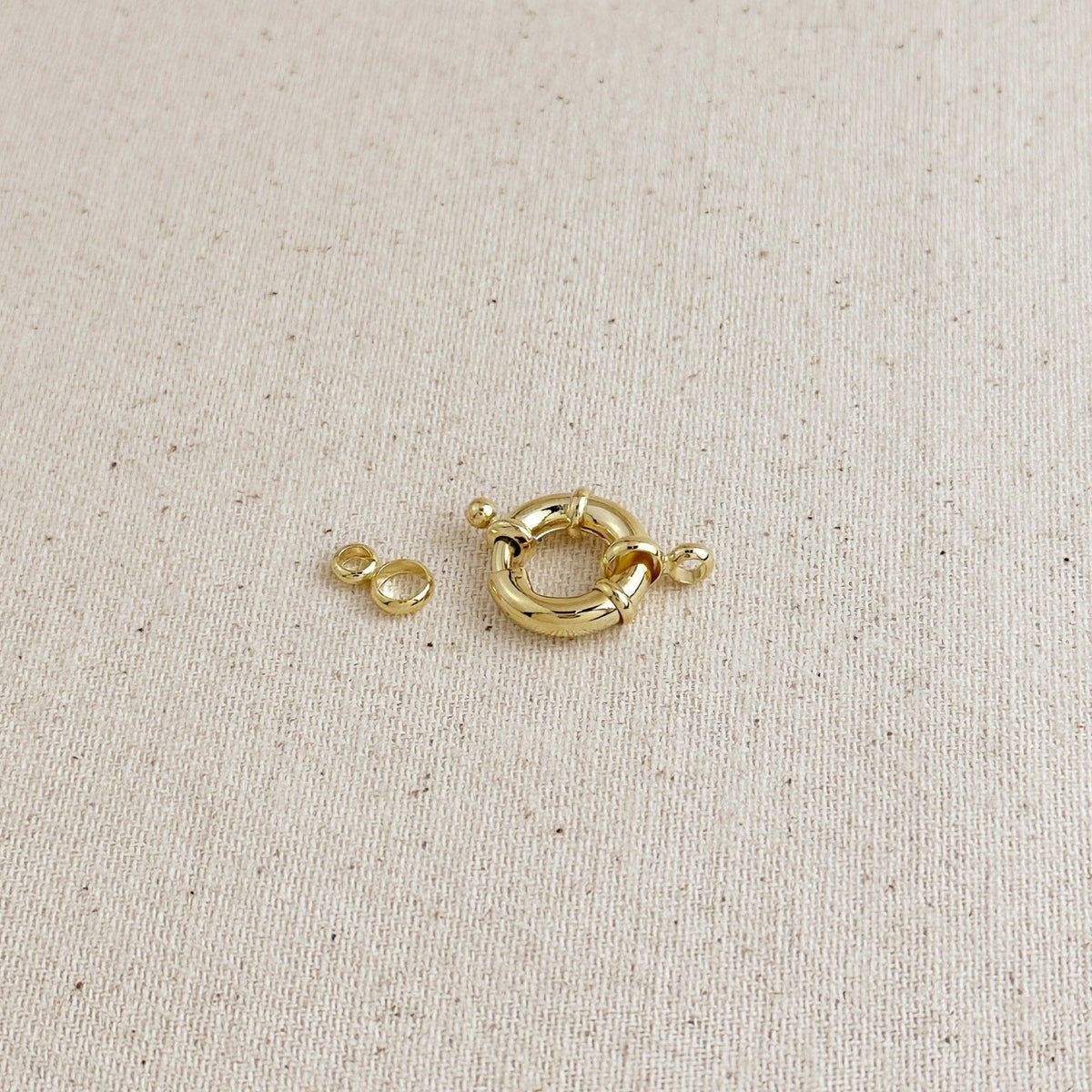 18k Gold Filled 15mm Spring Ring Clasp