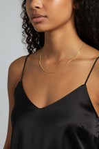 Mondsee 18k Gold Filled 1.2 mm Round Snake Chain Necklace | 18k Gold Filled Jewelry