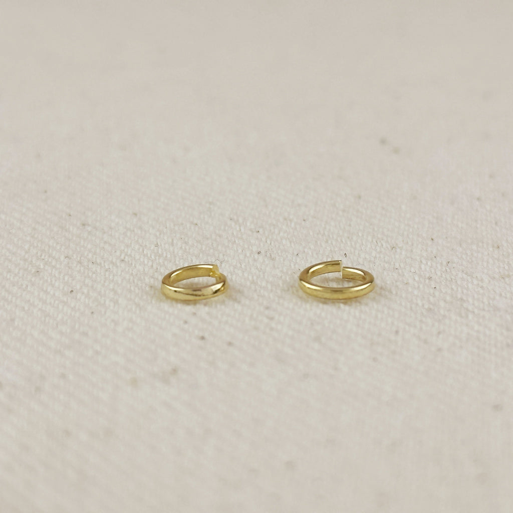 18K Gold Filled Open Round Bail