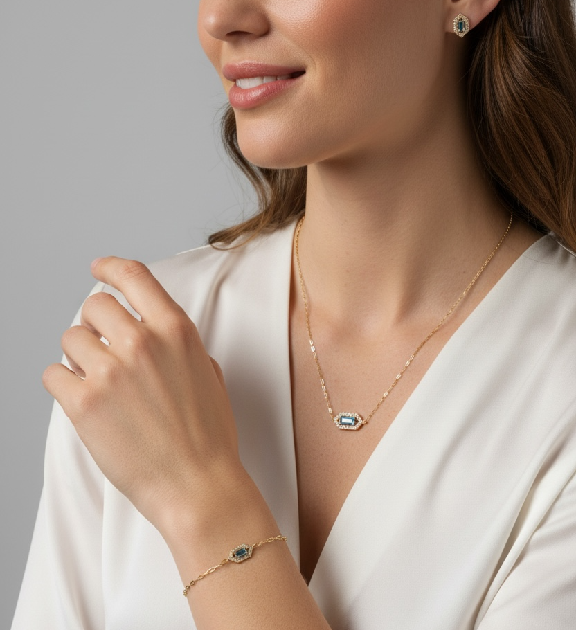 Mondsee 18k Gold Vermeil Fancy Birthstone Bracelet | 18k Gold Filled Jewelry