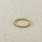 Mondsee 18K Gold Filled Bezel CZ Eternity Band Ring | 18k Gold Filled Jewelry
