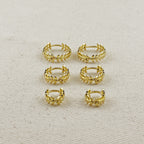 Mondsee 18k Gold Filled Leaf Clicker Earrings | 18k Gold Filled Jewelry