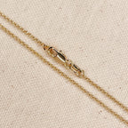 Mondsee 18k Gold Filled 1.5mm Rolo Chain | 18k Gold Filled Jewelry
