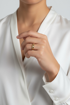 18k Gold Filled Mini Polished Dome Ring