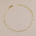Mondsee 18k Gold Filled Zig Zag Anklet | 18k Gold Filled Jewelry