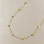 18k Gold Filled Flower CZ Belly Chain