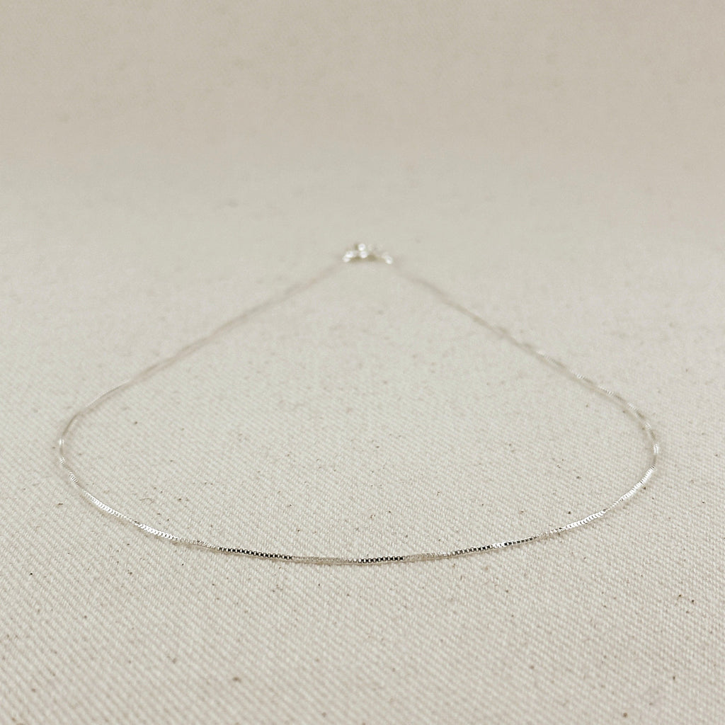 Sterling Silver Box Chain 0.6mm