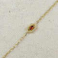 Mondsee 18k Gold Vermeil Fancy Birthstone Bracelet | 18k Gold Filled Jewelry