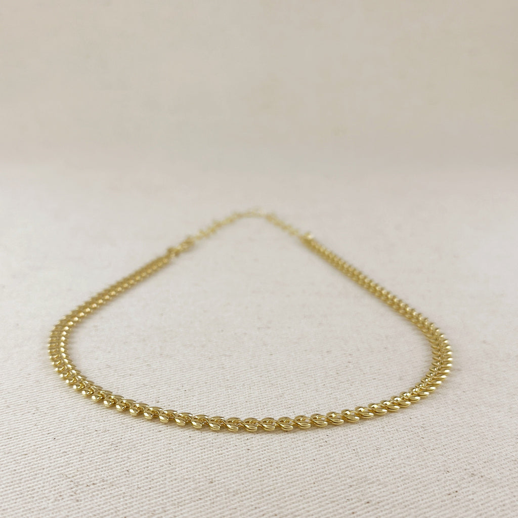 Mondsee 18k Gold Filled Leaf Choker Necklace | 18k Gold Filled Jewelry