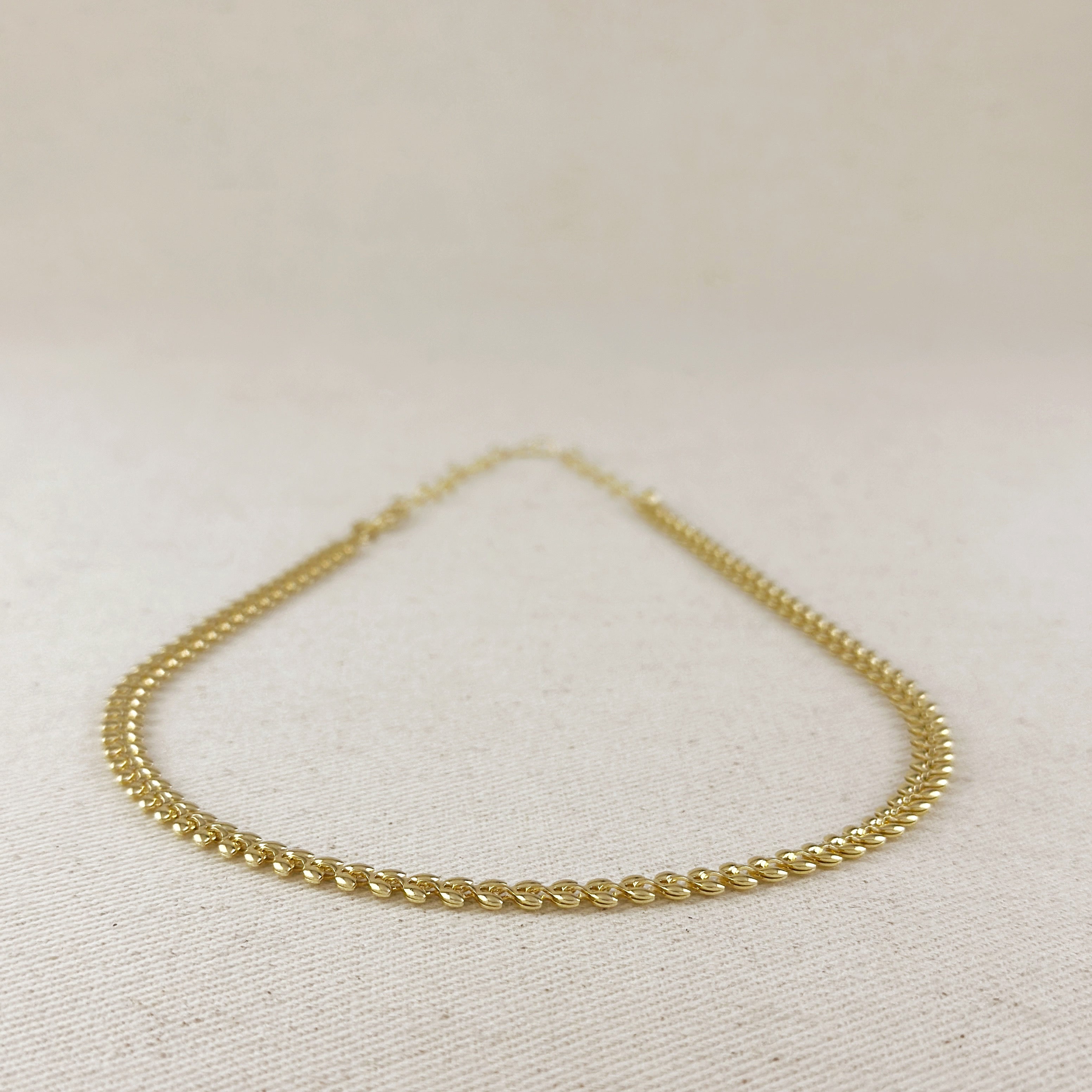 Mondsee 18k Gold Filled Leaf Choker Necklace | 18k Gold Filled Jewelry
