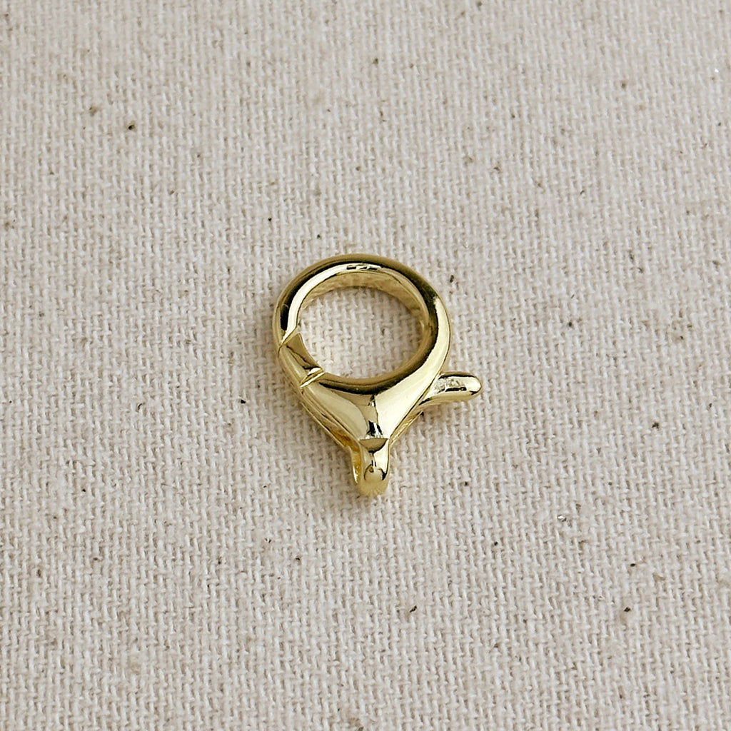 18k Gold Filled 20mm Round Lobster Claw Clasp
