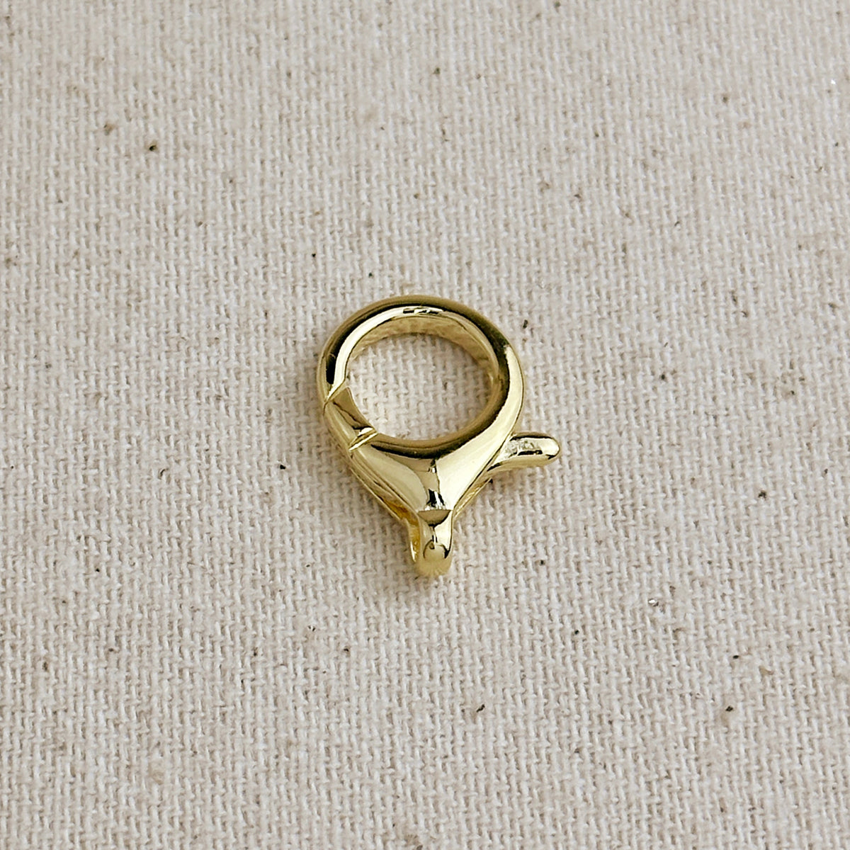 18k Gold Filled 20mm Round Lobster Claw Clasp
