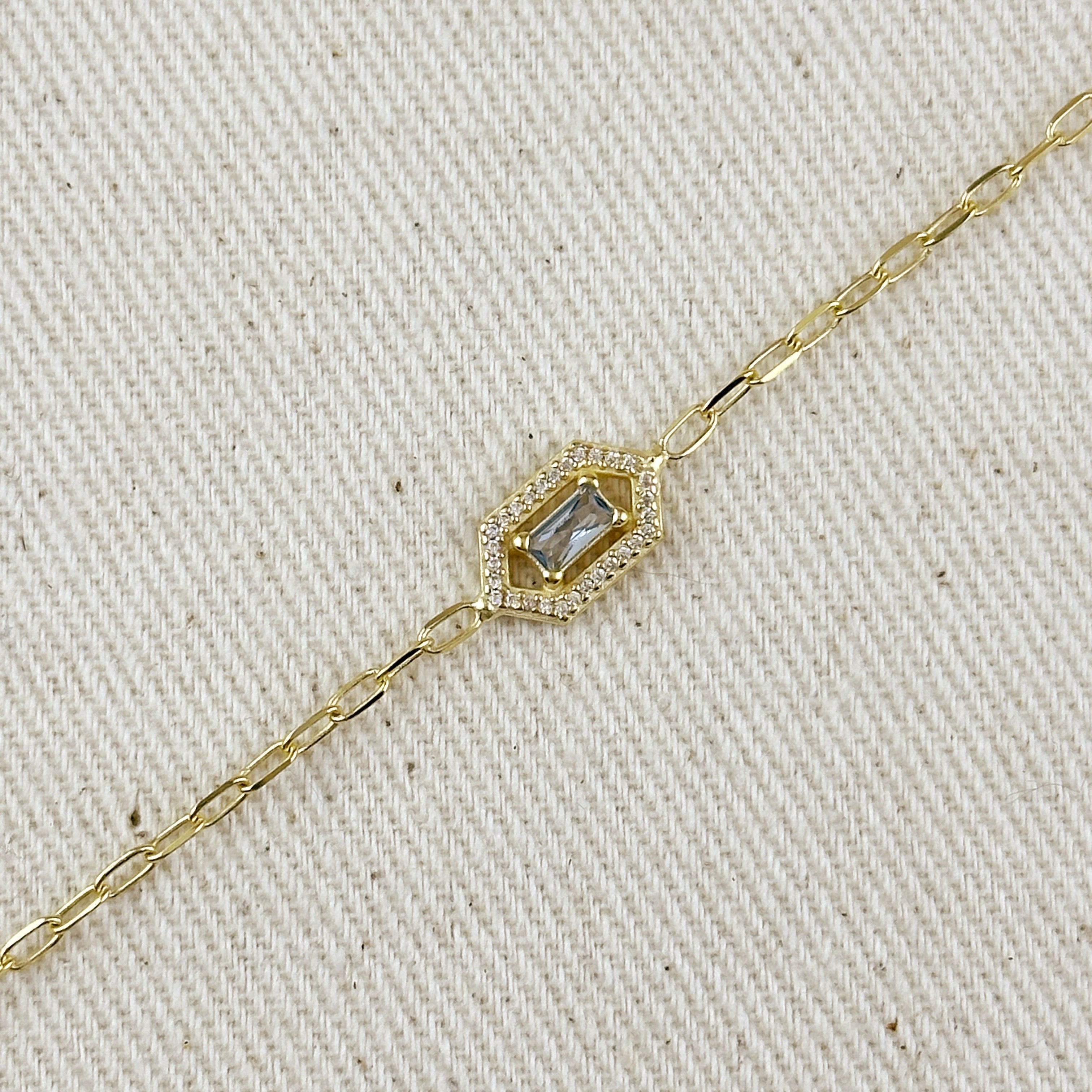 Mondsee 18k Gold Vermeil Fancy Birthstone Bracelet | 18k Gold Filled Jewelry