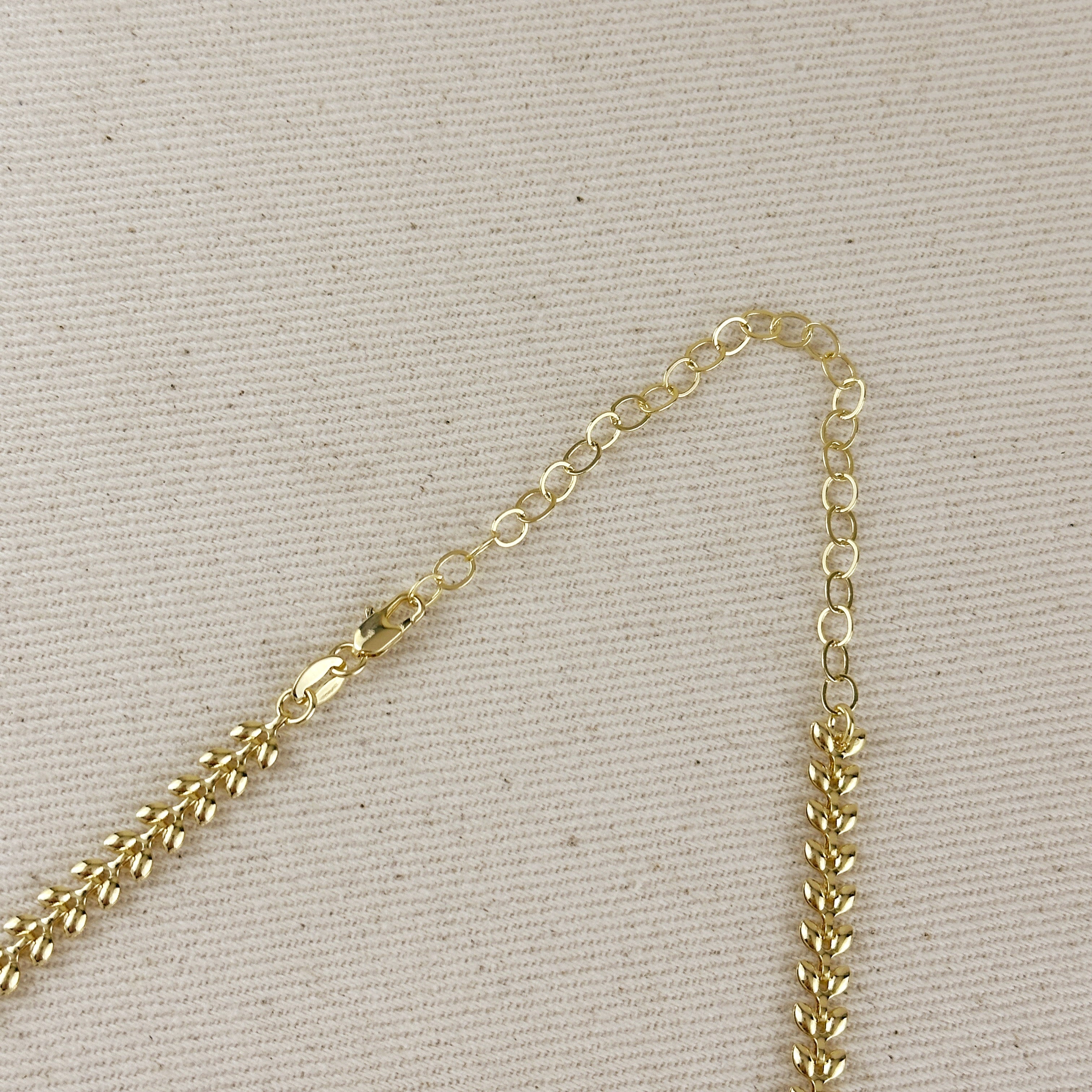 Mondsee 18k Gold Filled Leaf Choker Necklace | 18k Gold Filled Jewelry
