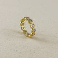 Mondsee 18k Gold Filled Bezel CZ Eternity Band Ring | 18k Gold Filled Jewelry