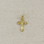 18k Gold Filled Delicate Crucifix Pendant