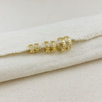 Mondsee 18k Gold Filled Leaf Clicker Earrings | 18k Gold Filled Jewelry