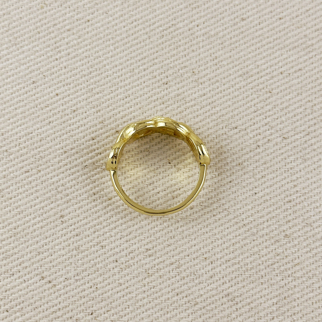 18k Gold Filled Braided Infinity Ring