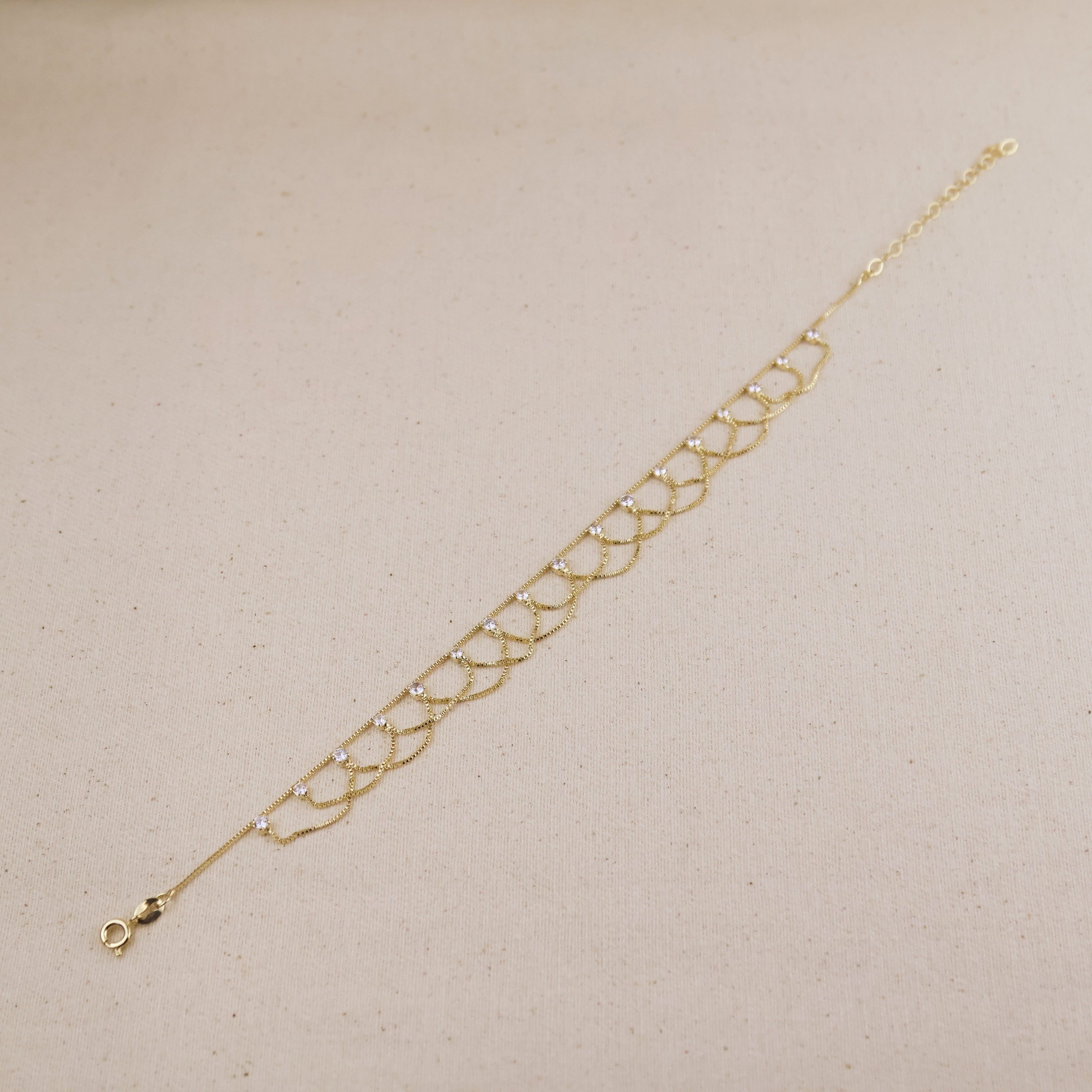 Mondsee 18k Gold Filled Bali Anklet | 18k Gold Filled Jewelry