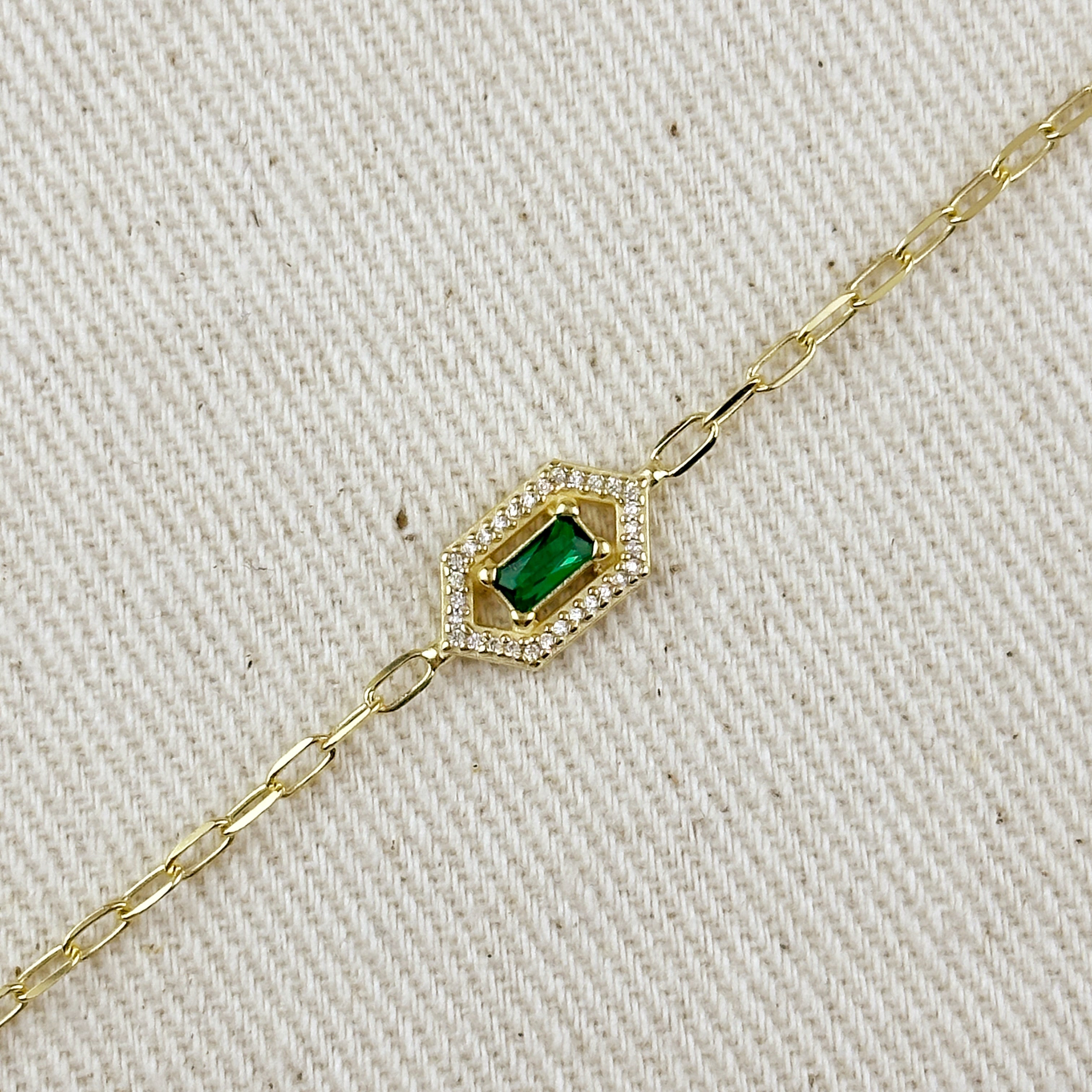 Mondsee 18k Gold Vermeil Fancy Birthstone Bracelet | 18k Gold Filled Jewelry