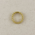 18k Gold Filled Chain With Polished Plate Ring