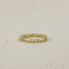 Mondsee 18K Gold Filled Bezel CZ Eternity Band Ring | 18k Gold Filled Jewelry
