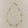 18k Gold Filled Flower CZ Necklace