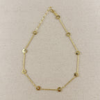 18k Gold Filled Flower CZ Necklace