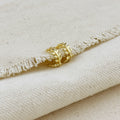 Mondsee 18k Gold Filled Leaf Clicker Earrings | 18k Gold Filled Jewelry